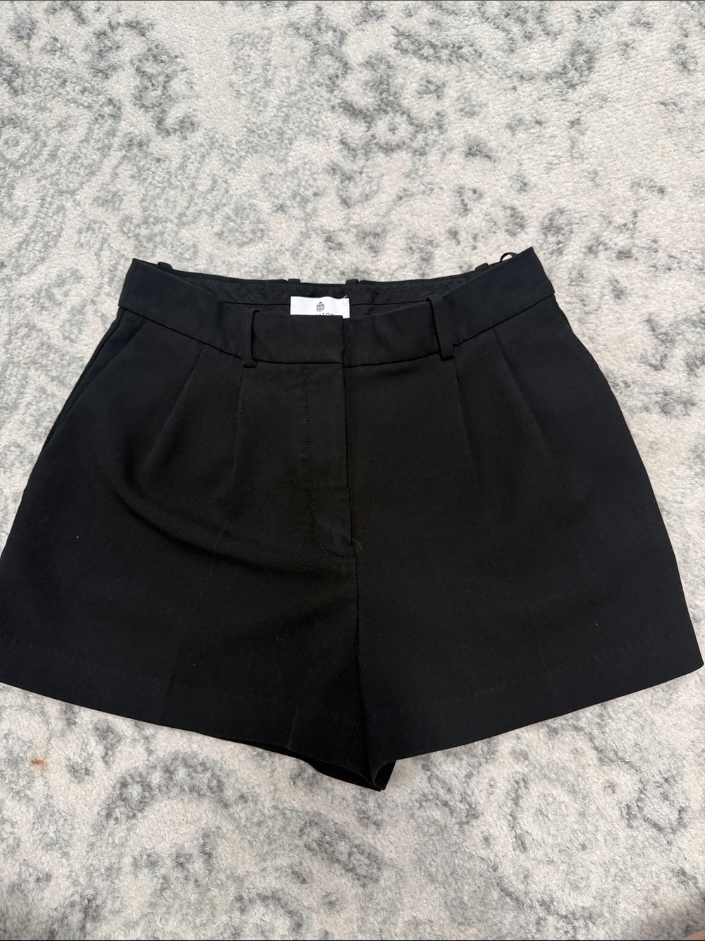 Babaton High-Waist Black Tailored Women’s Shorts 4 black